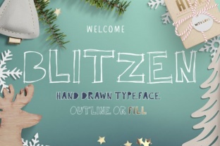 Blitzen: A Handcrafted Script Font for Makers