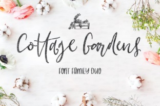 Cottage Gardens Font for Editorial Design
