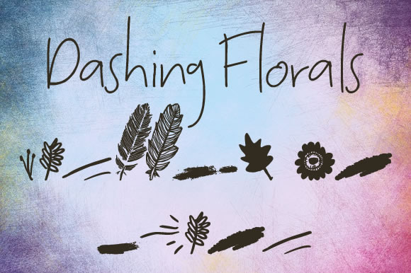 Dashing Florals: A Handcrafted Font for Makers