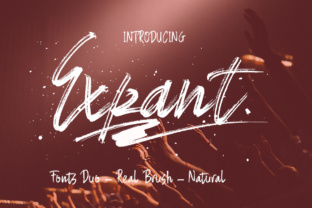 Expant: A Hand-Painted Script Font for Editorial Design