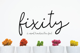 Fixity: A Handwritten Script Font for Authentic Branding