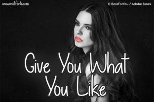 Give You What You Like: A Handwritten Font for Web Design