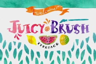 Juicy Brush: A Handcrafted Script Font for Bold Campaigns