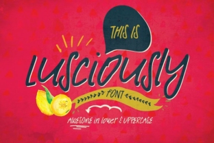 Lusciously: A Handcrafted Script Font for Modern Web Design