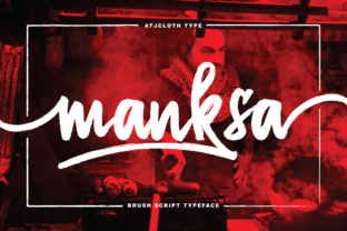 Manksa: A Textured Brush Font for Bold Branding