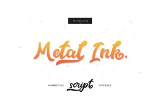 Metal Ink: A Handwritten Font for Modern Web Design