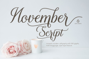 November: A Script Font That Elevates Campaign Design