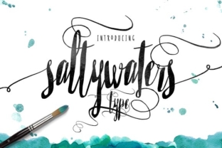 Saltywaters Font: A Handcrafted Script for Makers