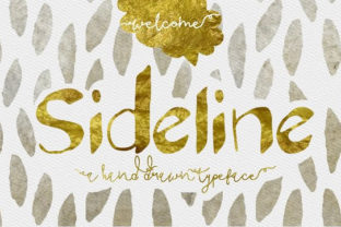 Sideline: A Handcrafted Script Font for Makers