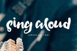 Sing Aloud: A Handcrafted Script Font for Editorial Design