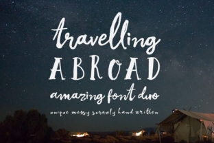 Travelling Abroad: A Handcrafted Script Font for Makers